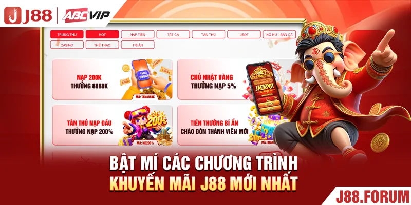 Bật mí các chương trình khuyến mãi J88 mới nhất