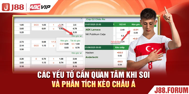 Các yếu tố cần quan tâm khi soi và phân tích kèo châu Á
