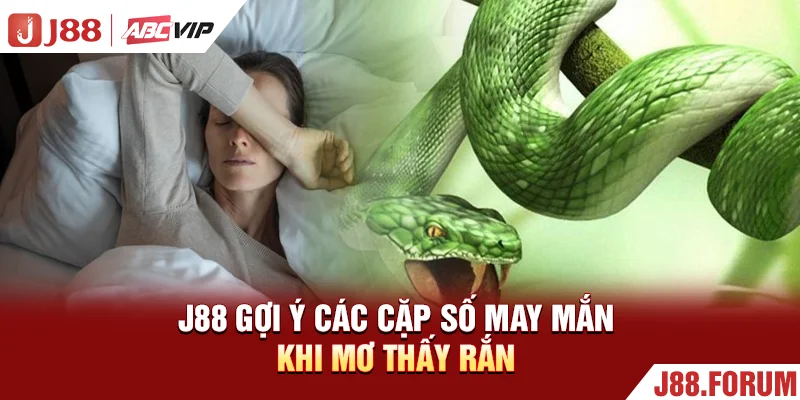 J88 gợi ý các cặp số may mắn khi mơ thấy rắn